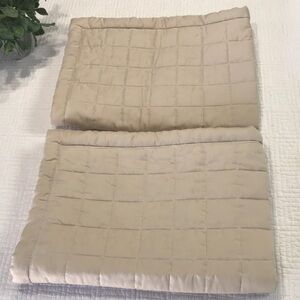 Hotel Collection Pima cotton Quilted
Shams, Standard tan